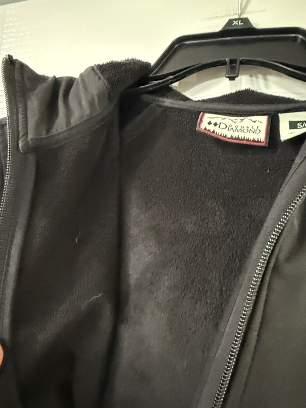 Double Diamond Black Hooded Softshell Jacket with… - image 8